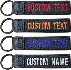 Low MOQ Embroidery Keychains