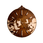 Brown Horsehide Wall Clock HC-1662