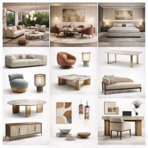Modern Luxury Carved Wood Furniture Set Sofa Coffee Table Dining Chairs Storage Cabinet
