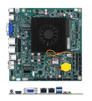 Industrial mini-ITX Motherboard 17*17cm Celeron J4125 2.0GHz 6 COM LVDS RJ45 Main Board