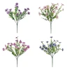 Spring Hues Silk Violet Spray - Real Touch Artificial Viola Flower for Home & Event Decor