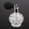 Wholesale Crystal perfume bottles Vintage Empty Crystal Perfume Bottle Black Short Atomizer Diffuser Gift 50ml