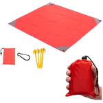 Outdoor Large Beach Mat with Pocket