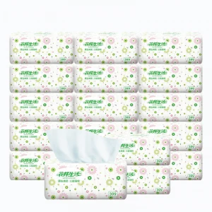 1 Pack Toilet Paper Hotel Household Napkin Paper Draw Tissue 17.8*13CM Soft Dining Paper Pack Papier Toaletowy