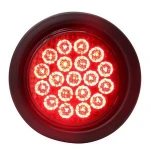 10-30V round 19LED tail light lamp for truck trailer Bus dashboard lamp white blue for clearance lights