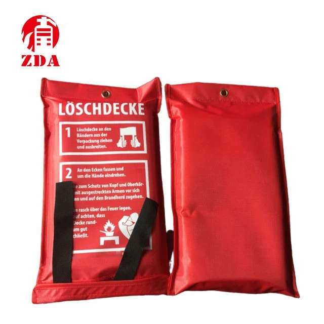 100% fiber glass fire blanket in soft PVC bag Germany standard