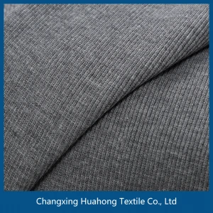 100% Polyester 2*2 rib knitted fabric suitable for uniforms