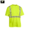 100% polyester reflective heat tape uniform shirt safety short sleeve polo shirt