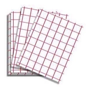 100 Sheets 8.5&quot;x11&quot; Ink Jet Printable Heat Transfer Paper for Light Fabrics RED GRID, 21.5x27.9 Cm Durable Long Lasting Images