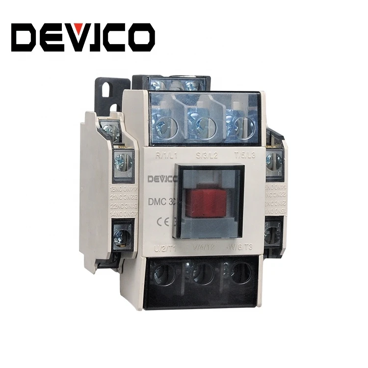 100A ac magnetic contactor 220v 440v daco model MC LC1 CJX2 PA66 flame retardant red copper silver point cost-effective high