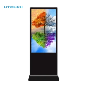 1080P remote control stand alone indoor digital advertising screen 55 touch screen kiosk floor standing advertising display led