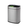 10L stainless steel plastic inner bucket sorting waste bin home office Garbage Bins