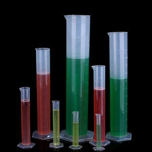 10ML To 2000ML  Lab Clear Plastic Graduated Measuring Cylinder