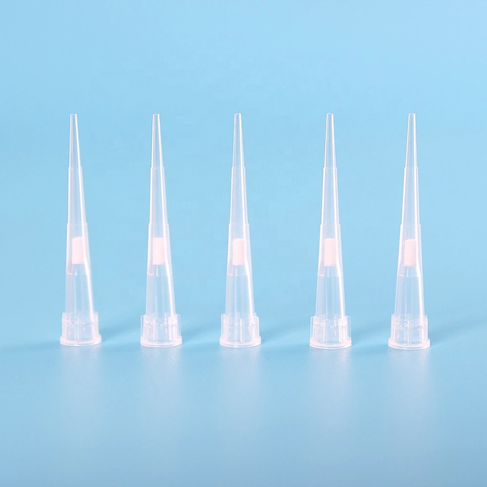 10ul 20ul 50ul 100ul 200ul 1000ul 1250ul 5ml 10ml Disposable lab pipette tips with filter
