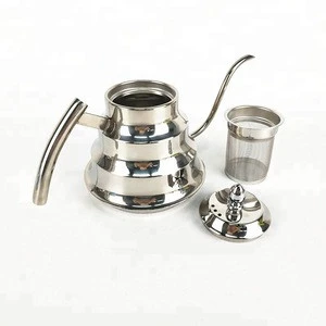 1200ML Bamboo Shape Arabic Stainless Steel Pour Over Drip Gooseneck Coffee &Tea Pot