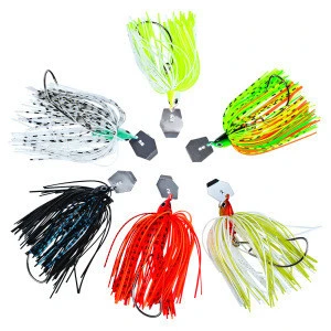 12g 15g  20g Chatterbait Blade Bait with Rubber Skirt buzzbait Fishing Lures Tackle