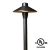 Import 12V UL Listed Warm White Antique Brass Low Voltage Garden Path and Area Light Brass Landscape Lighting from China