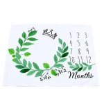 13% off newest design ultra soft printed minky baby monthly milestone blanket