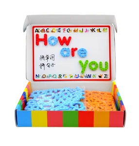 130 pcs magnetic Numbers and letters puzzle Educational Develop intelligence toy