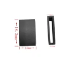 15 to 25mm Plastic Strap Mouth Buckle Webbing Adjustment Slip Buckle Mobile Phone Lanyard Suspension Buckle Square Buckle