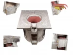 1.5 ton capacity aluminum furnace induction melting furnaces iron scrap 1 ton 2 tons 800KW 1500KW