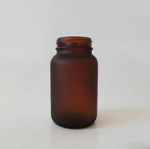150ml wide-mouth frosted glass bottle medical pill bottles