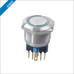 16mm metal push button switch copper led pushbutton reset switch