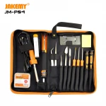 17 pcs Soldering Iron Kit Electronics Welding Tool Bag Set with Soldering Paste Pen Iron Stand Solder Tip Clean Sponcge