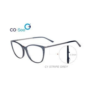 17521 brand design myopia anti blue light prescription eyeglasses