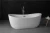 Import 1.7m simple design white acrylic whirlpool spa bathtub 1.7m from China