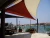 Import 180g 3x3m grey Outdoor UV treated sun shade sail from China