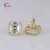 Import 18k yellow gold earring designs new Asscher cut moissanite diamond earrings from China