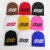 Import 1pc High Quality NEVER ALONE All Over Print Designer 100% Acrylic Jacquard Cuffless Sport Beanie for Outdoor from China