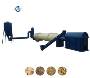 1t/H Industrial Rotary Rice Husk Wood Sahving Sawdust Drying Machine Equipment Drum Dryer for Sale