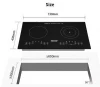 2 Burners Built-in and Portable Ceramic Infrared Stove Electric Induction Cooker Digital Tactil 3500W