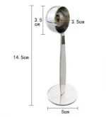2 IN 1 Coffee Espresso Spoon Accessory Press Coffee Powder Bean Measuring Spoon Press Compactor Tamping Coffee spoon