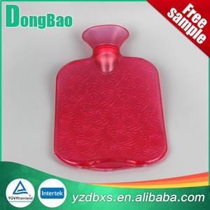2000ml modern fancy rubber hot water bottle in green colour