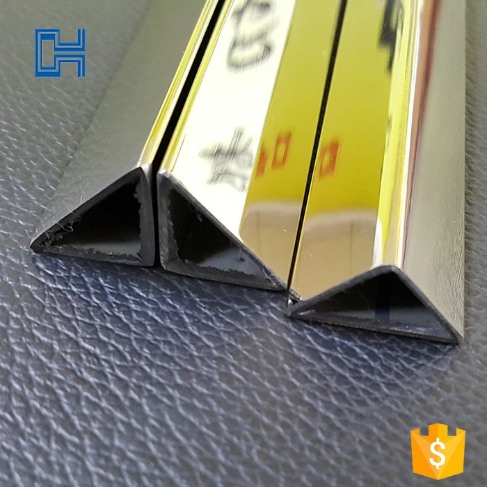 201 304 316 welded 25*25*25mm mirror polished stainless steel triangle shaped tube pipe manufacturer