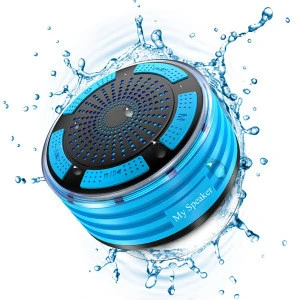 2018 latest gadgets LED IPX7 waterproof bluetooth speaker for shower