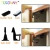 Import 2018 latest product childproof ABS black and white cabinet drawer lock latch invisible keyless hidden spring baby safety locks from China
