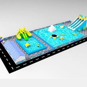 2018 New Inflatable Commercial Water Splash Park / Floating Water Play Equipment
