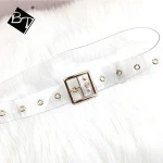 2018 new model wholesale transparent lady belts