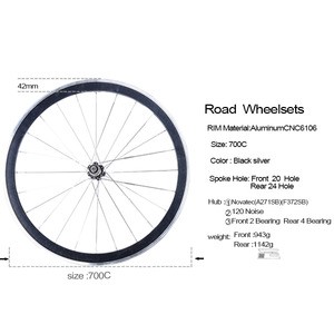 2020 BXT 700C V-brake alloy wheels NO carbon road bicycle aluminium clincher road wheelset novatec hub chinese bicycle wheels
