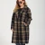 Import 2020 Factory Price New Arrival Woolen Jacket Wear Plaid Frosted Warm Long Women Winter Coat from China