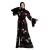 2020 Hot wholesale Islamic clothing Embroidery Dubai women abaya muslim dress