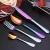Import 2020 new arrivals rainbow flatware stainless steel wedding cutlery from China