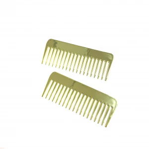 2020 New Comb Plastic Gold Wide Tooth Comb Hair Brush Tangle Gold Rose Gold Hair Comb