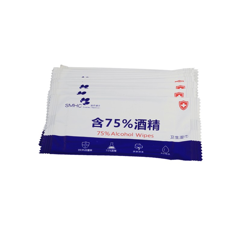 2020 new design best quality single package wet tissue/wet towel