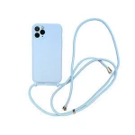 2020 Popular High Quality liquid silicone Case With Lanyard Anti-fall Necklace Lanyard Precision hole for iPhone11Pro max