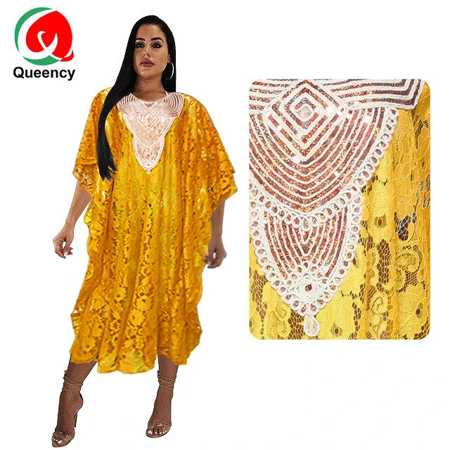 2020 Sequin Dress African traditional Dress Clothing Custom Design  Lace Skirt Riche Robe Longue Femme Long maxi